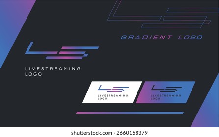 Design de identidade do logotipo de streaming ao vivo
