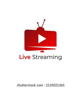 Live Streaming Logo Template Design Vector