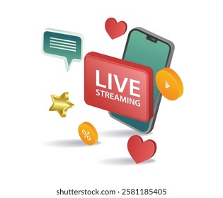 Live streaming media with smartphone technology