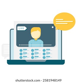 Live streaming, online interaction and communication