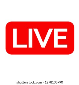 Live Streaming online sign vector design