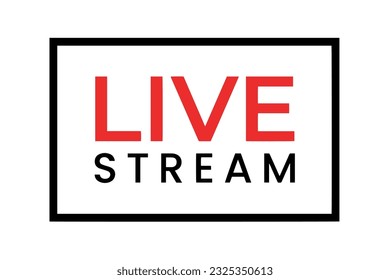 live streaming symbol icon design template vector element on air