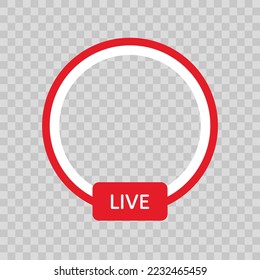Live Streaming Symbols. Vector illustration