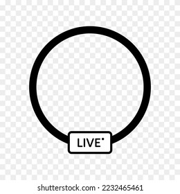 Live Streaming Symbols. Vector illustration