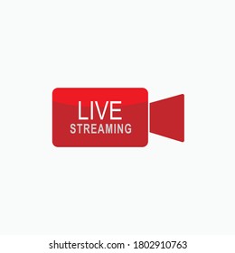 Live-Streaming-Textsymbol Direct Broadcast Symbol - Logo-Vektorgrafik.