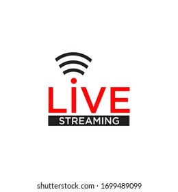 Live Streaming Text Logo Design Vector Stock Vector (Royalty Free ...