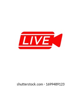 Design-Vektorillustration für Live-Streaming-Textdateien