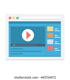 Live Streaming Vector Icon