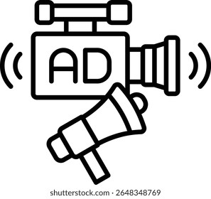 Live streaming vector icon. Can be used for printing, mobile and web applications.