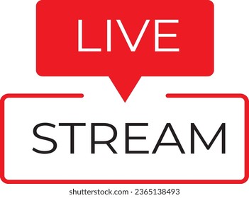 Imagen vectorial de icono de Live Streming.