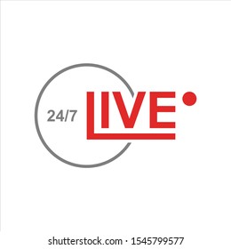 Live Symbol Design Stream Video Vector template