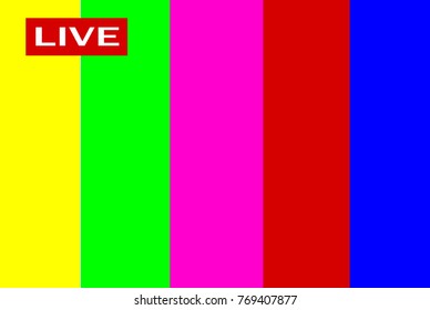 live television test pattern