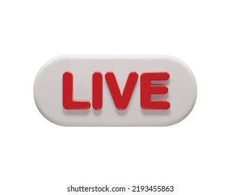 Live text effect icon vector