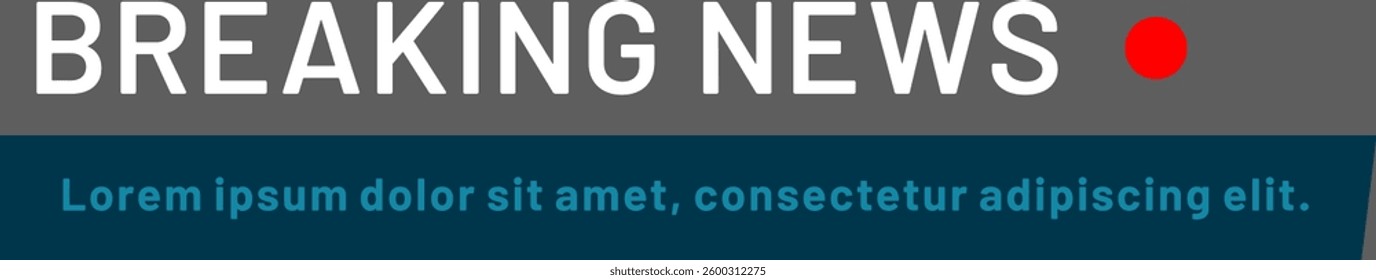 Live ticker displaying breaking news with lorem ipsum placeholder text, keeping the public informed about significant events as they unfold