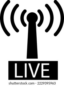Live translation vector icon. filled flat sign for mobile concept and web design..eps