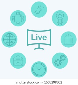 Live vector icon sign symbol