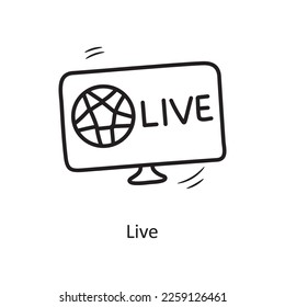 Live vector outline Icon Design illustration. Olympic Symbol on White background EPS 10 File