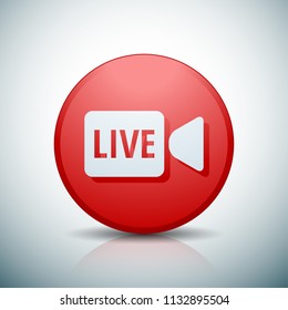 Live Video Button illustration