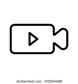 Live video, stream icon vector. live stream icon on a white background, in a trending style. vector illustration.
