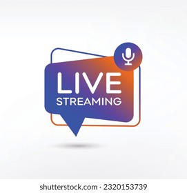 
Live Webinar Button, icon, emblem. Live Webinar label