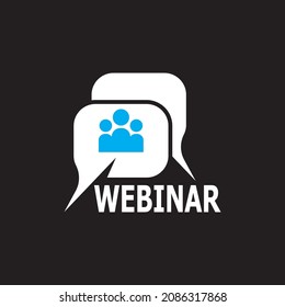 Live webinar icon and symbol template 