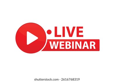 live webinar icon vector design 
