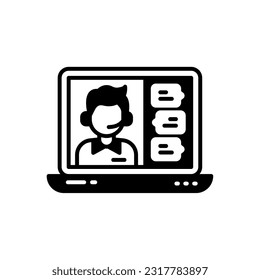 Live Webinar icon in vector. Illustration