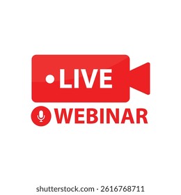 live webinar icon vector illustration
