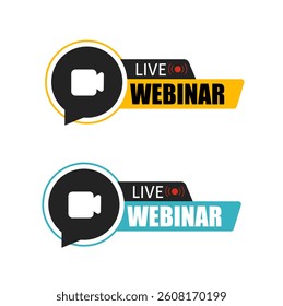 Live Webinar, Online Meeting, Video Conferencing, Virtual Meeting and Communication. Internet broadcast. Live video streaming. Online conference, distance communication. Team meeting, Remote work.