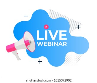 Live Webinar Sign Icon Vector Illustration EPS10
