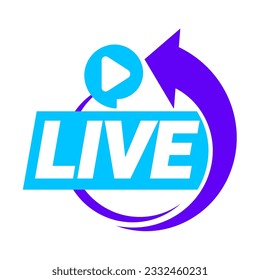 Live webinar. Symbol or emblem. vector illustration