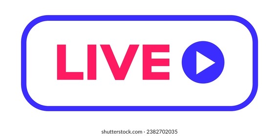 Live webinar vector icon flat style isolated