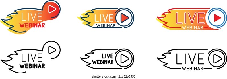 Live Webinar , vector illustration