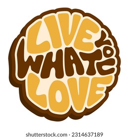 Live What Typography Patch V79 Patch Streetwear, Urban Design Black and White Colors Patch Commercial Use