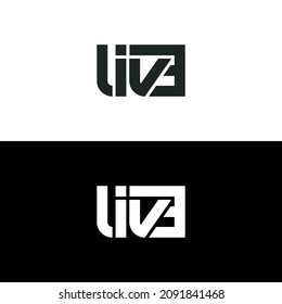 diseño de logotipo de tipografía de palabra en vivo de estilo diferente