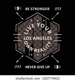 live your own reality slogan graphic typography vector print t shirt