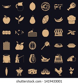 Livelihood icons set. Simple set of 36 livelihood vector icons for web for any design