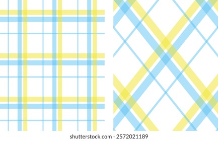 A lively checkered pattern featuring bold intersecting lines, perfect for textile design, wallpapers, and creative background