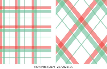 A lively checkered pattern featuring bold intersecting lines, perfect for textile design, wallpapers, and creative background