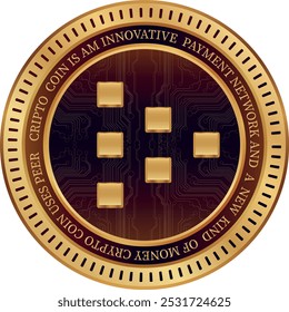 Dibujos de criptomonedas LivePeer-LPT sobre fondo abstracto. Ilustraciones 3D.