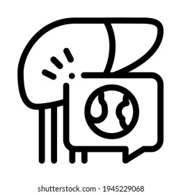 liver atherosclerosis line icon vector. liver atherosclerosis sign. isolated contour symbol black illustration