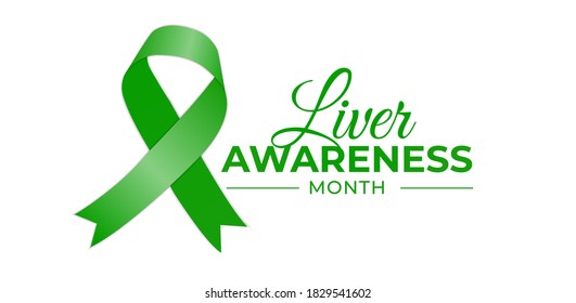 Liver Awareness Month Logo Icon Isolated on White Background