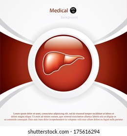 Liver background.Vector