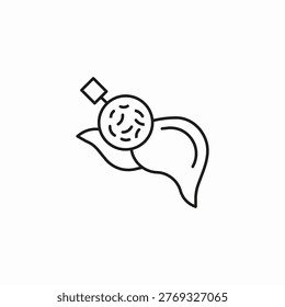 liver bacteria detection icon sign vector
