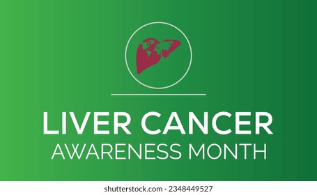 Liver Cancer Awareness Month. concept is observed every year on banner, poster, card and background design