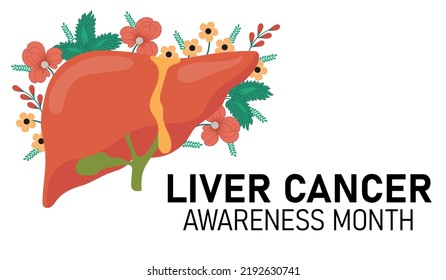 Liver Cancer Awareness Month Medical Banner Stock Vector (Royalty Free ...