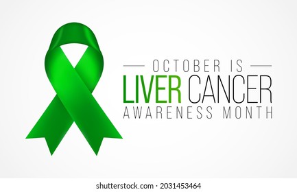Liver Cancer awareness month is observed every year in October, cancer can sometimes start in liver or spread from another organ. Vector illustration
