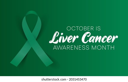 Liver Cancer awareness month is observed every year in October, cancer can sometimes start in liver or spread from another organ. Vector illustration