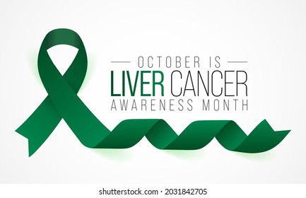Liver Cancer awareness month is observed every year in October, cancer can sometimes start in liver or spread from another organ. Vector illustration