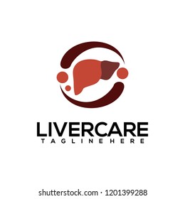 Liver care logo template 